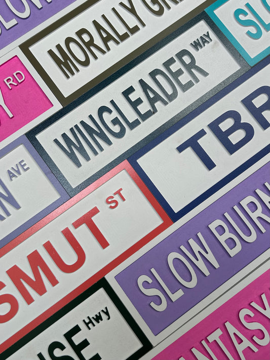 Bookshelf Street Sign